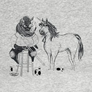 Horny Rhinoceros and Unicorn T-Shirt